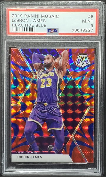 2019 Mosaic LeBron James Reactive Blue PSA 9