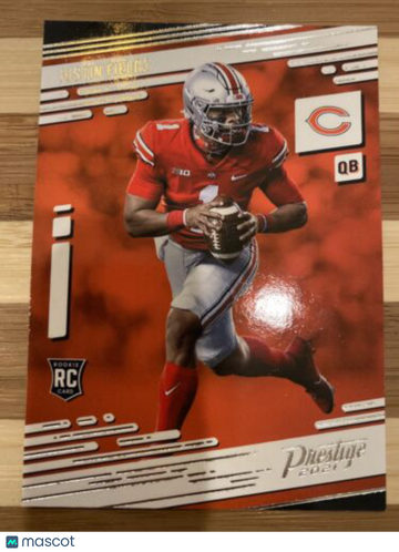 🔥JUSTIN FIELDS 2021 PRESTIGE BASE ROOKIE #203 Chicago Bears