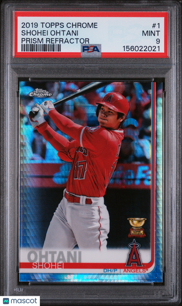 2019 Topps Chrome Shohei Ohtani #1 Prism Refractor PSA 9