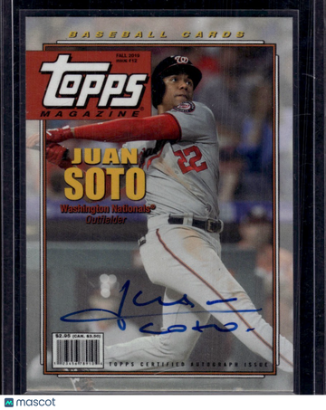 2019 Topps Archives Topps Magazine Juan Soto #TMA-JS /150