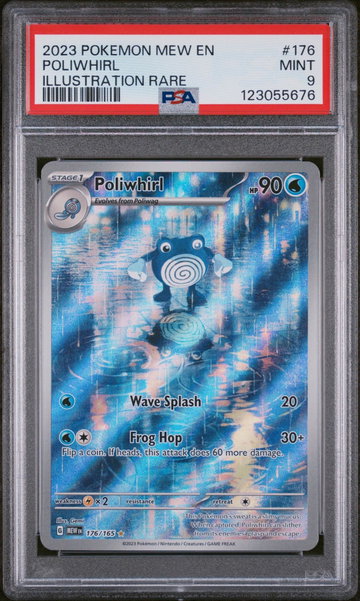 2023 Pokemon Mew Illustration Rare Poliwhirl #176 PSA 9