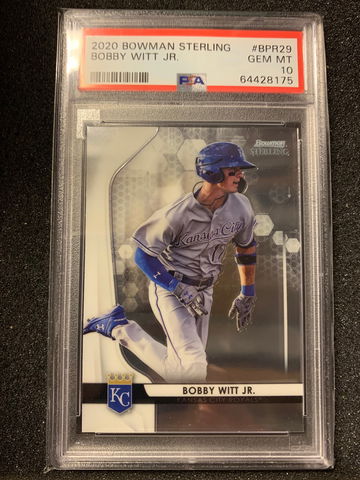 2020 Bowman Sterling Bobby Witt Jr PSA 10