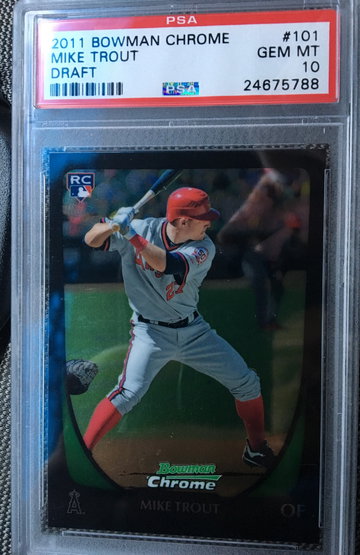 Mike Trout Bowman Chrome Draft 2011