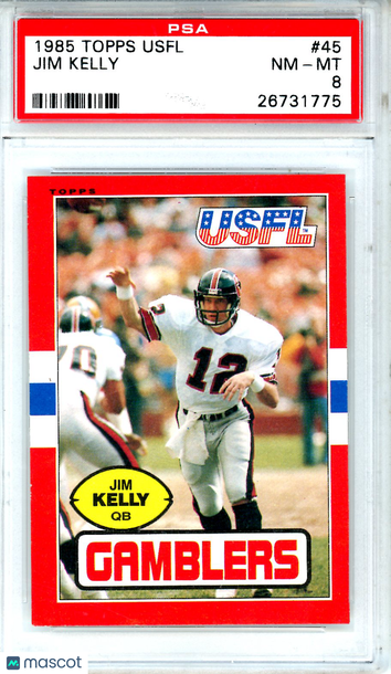 1985 Topps Usfl Jim Kelly #45 PSA 8