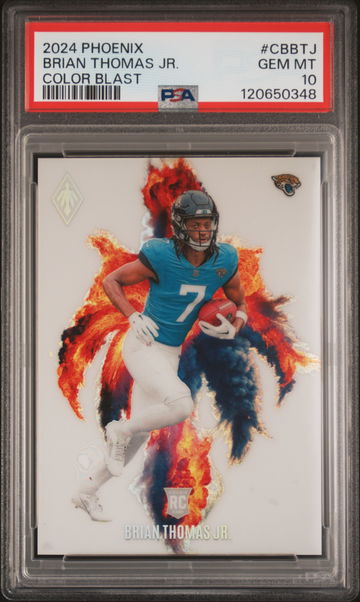 2024 Panini Phoenix Color Blast Brian Thomas Jr. #CBBTJ PSA 10