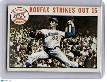 1964 Topps Baseball—Sandy Koufax #136 —Very Good