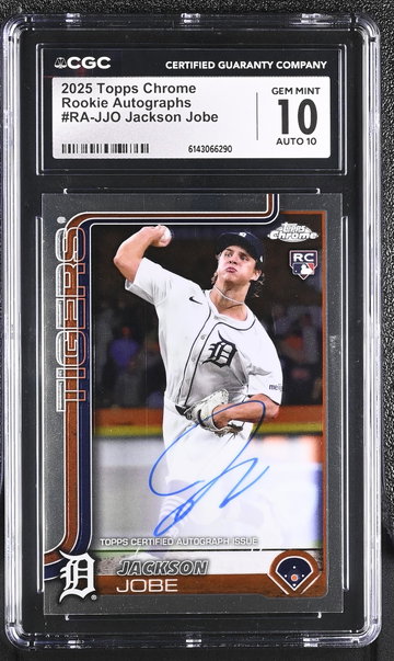 2025 Topps Chrome #RA-JJO Jackson Jobe Rookie Autographs Auto CGC 10