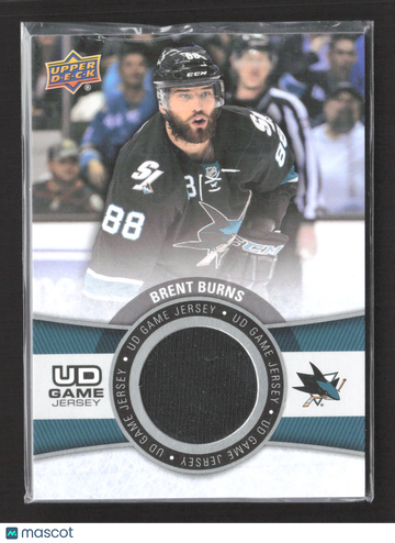 2015 Upper Deck Series One Hockey UD Game Jersey Brent Burns #GJ-BB UD Game Jersey Memorabilia