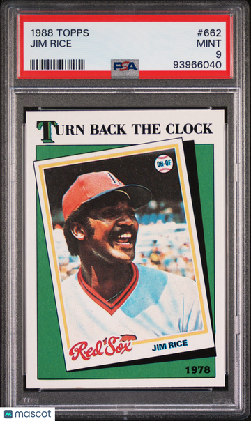 1988 Topps Jim Rice #662 PSA 9