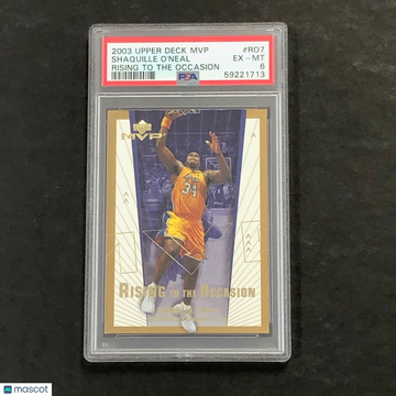 2003 Upper Deck MVP Rising To The Occasion Shaquille O'Neal #RO7 Rising To The Occasion PSA 6