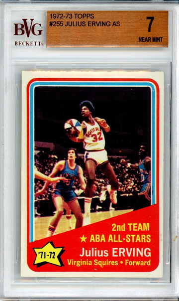 1972-73 TOPPS JULIUS ERVING ALL STAR BVG 7