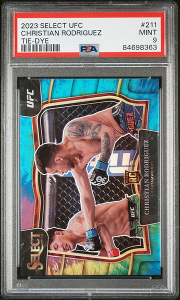 2023 Panini Select Tie-Dye Christian Rodriguez #211 RC PSA 9