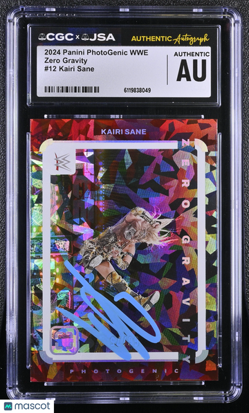 2024 Panini Photogenic WWE Kairi Sane #12 Zero Gravity CGC Authentic JSA Auto Authentic