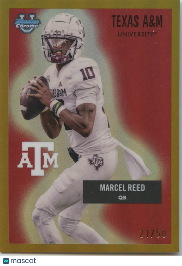 2025 Bowman Chrome Marcel Reed Gold Refractor Rookie