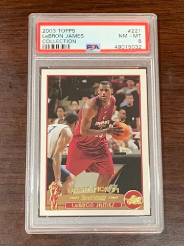 2003 Topps Collection Lebron James PSA 8
