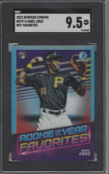 2022 Bowman Chrome ROYF-5 Oneil Cruz SGC 9.5 Mint+