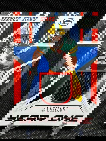 2020 Panini Rookies & Stars AJ DILLON Year One Jersey RC #YOAD