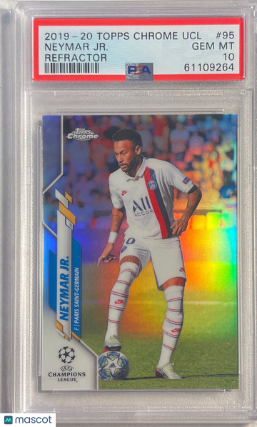 2019 Topps Chrome UEFA Champions League Neymar JR. #95 Refractor PSA 10