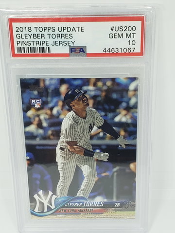 2018 topps uddate gleyber torres psa 10
