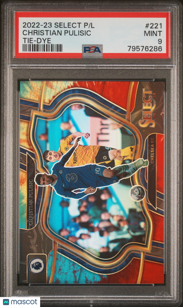 2022-23 Panini Select Premier League Christian Pulisic #221 Tie Dye PSA 9