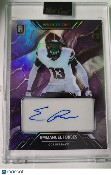 2023 Wild Card Emmanuel Forbes #WCM-A SN,AU,/8