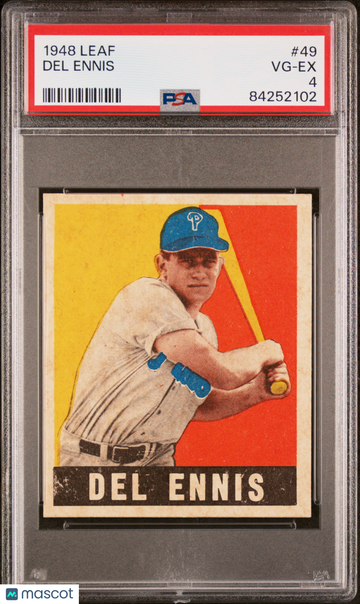 1948 Leaf Del Ennis #49 PSA 4