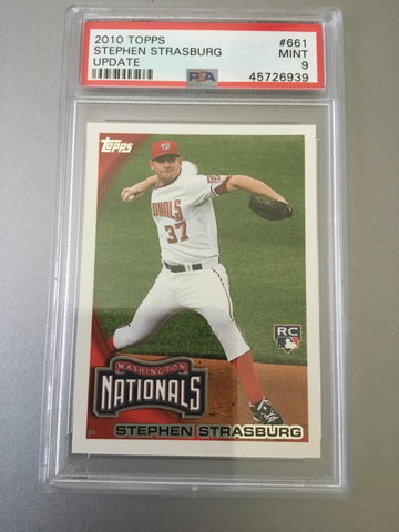 2010 Topps Stephen Strasburg PSA 9