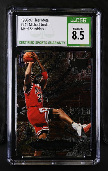 1996 MICHAEL JORDAN FLEER METAL METAL SHREDDERS