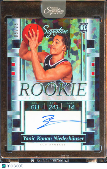 2025 Panini Signature Series Basketball Yanic Konan Niederhauser #RST-YKN /25 RC
