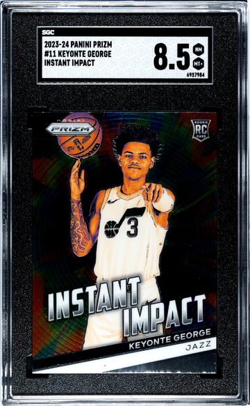 2023 Panini Prizm Instant Impact Keyonte George #11 RC SGC 8.5