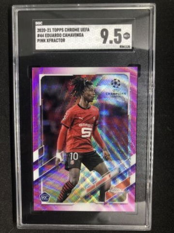 EDUARDO CAMAVINGA 2020 Topps Chrome #44  Pink Xfractor Rookie SGC 9.5