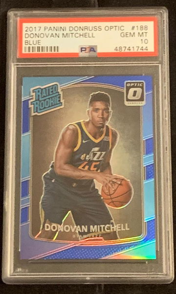 Donovan Mitchell 2017 Optic Blue #/49 PSA 10 (pop 6)