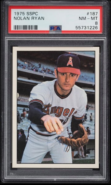 1975 SSPC Nolan Ryan #187 PSA 8 NM-MT