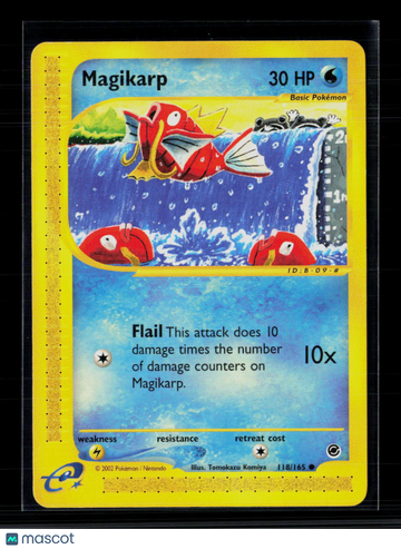 2002 Expedition Base Set Magikarp #118/165