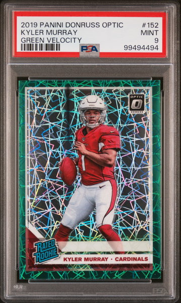 2019 Donruss Optic Green Velocity Kyler Murray #152 PSA 9