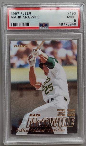 1997 Fleer Mark McGwire PSA 9