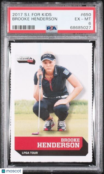 2017 Brooke Henderson #650 Rookie 6