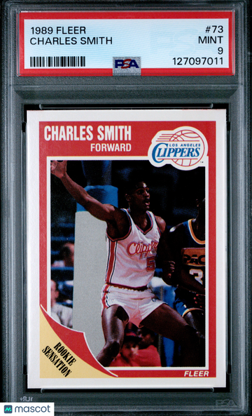 1989 Fleer Charles Smith #73 PSA 9
