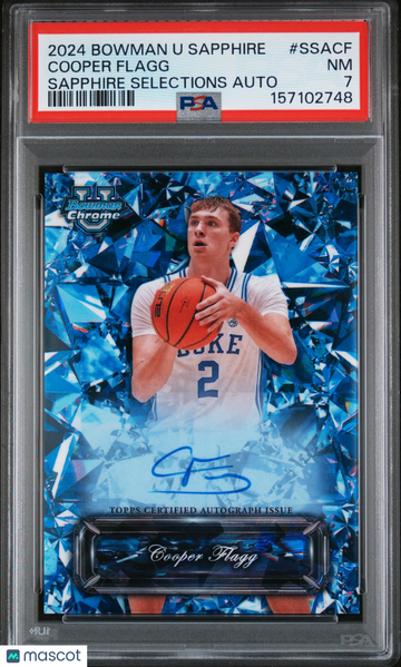 2024 Bowman University Cooper Flagg #SSACF PSA 7