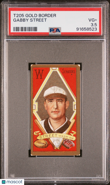 1911 T205 Gold Border Gabby Street PSA 3.5