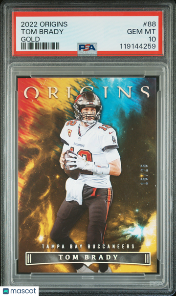 2022 Panini Origins Tom Brady #88 Gold /25 PSA 10