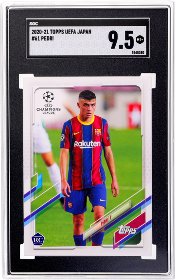2020-21 Topps UEFA Japan Pedri #61 RC SGC 9.5