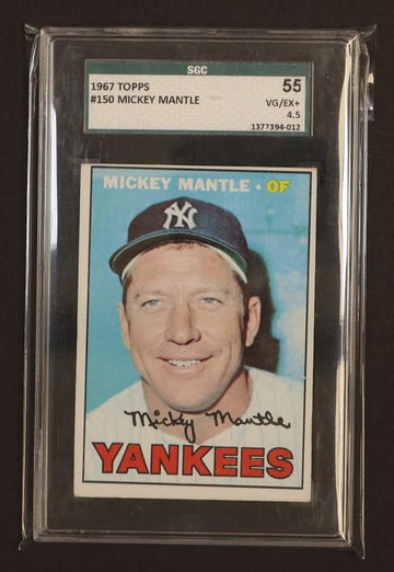 1967 Topps #150 Mickey Mantle SGC 4.5