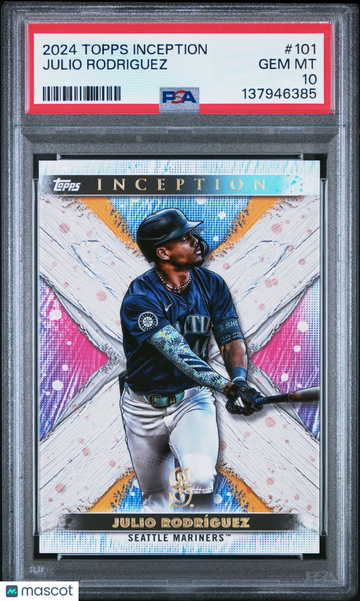 2024 Topps Inception Julio Rodriguez #101 PSA 10