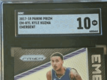 2017 PANINI PRIZM EMERGENT KYLE KUZMA SGC 10