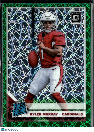 Kyler Murray 2019 Panini Donruss Optic Prizm Green Shock Arizona Cardinals