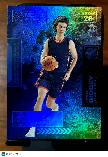 2021 Skybox Metal Universe Champions Josh Giddey #28 Blue Rookie Upper Deck