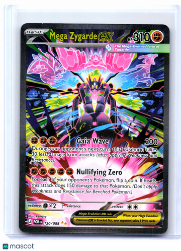 2026 Pokemon—Mega Zygarde ex #120/088 Perfect Order—Special Illustration Rare Holo