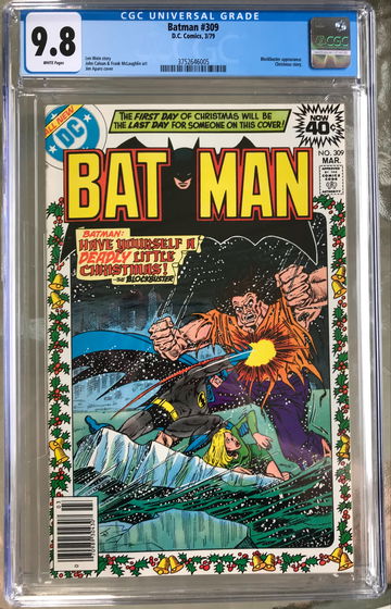 Batman #309 (1979) CGC 9.8 -- White pages; Jim Aparo Christmas cover and story