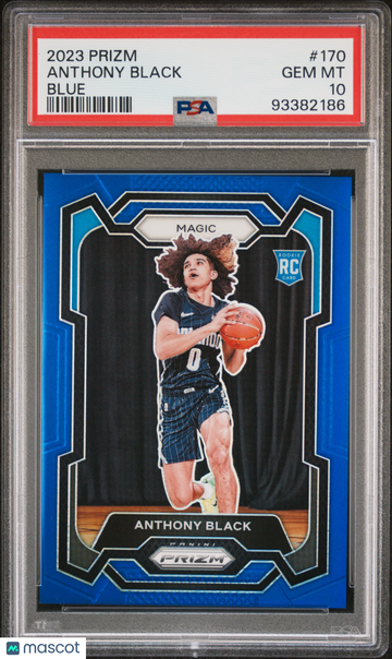2023 Panini Prizm Anthony Black #170 Blue /199 RC PSA 10